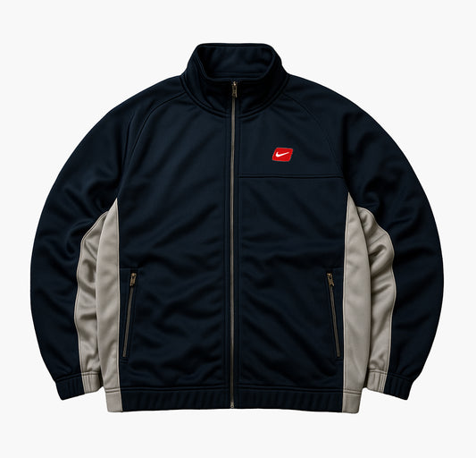 Nike Track Jacket Embroidered Two-Tone Vintage Zip-Up (M)