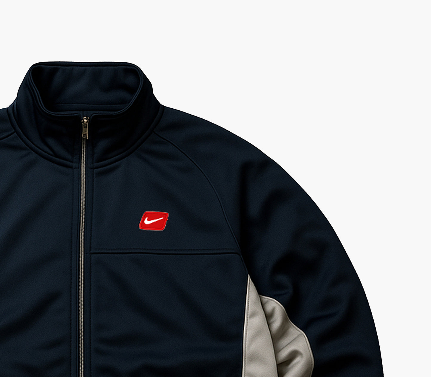 Nike Track Jacket Embroidered Two-Tone Vintage Zip-Up (M)