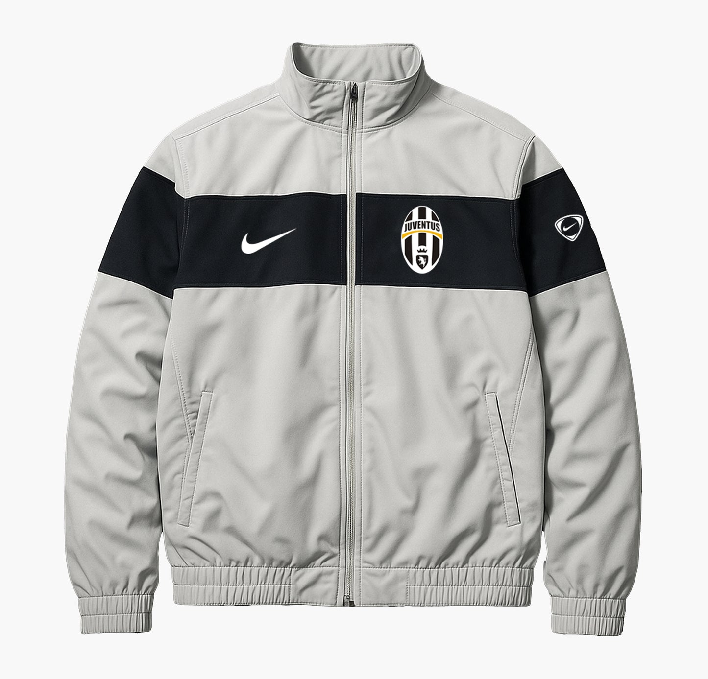 Nike Men’s Jacket Light Grey / Black (M)