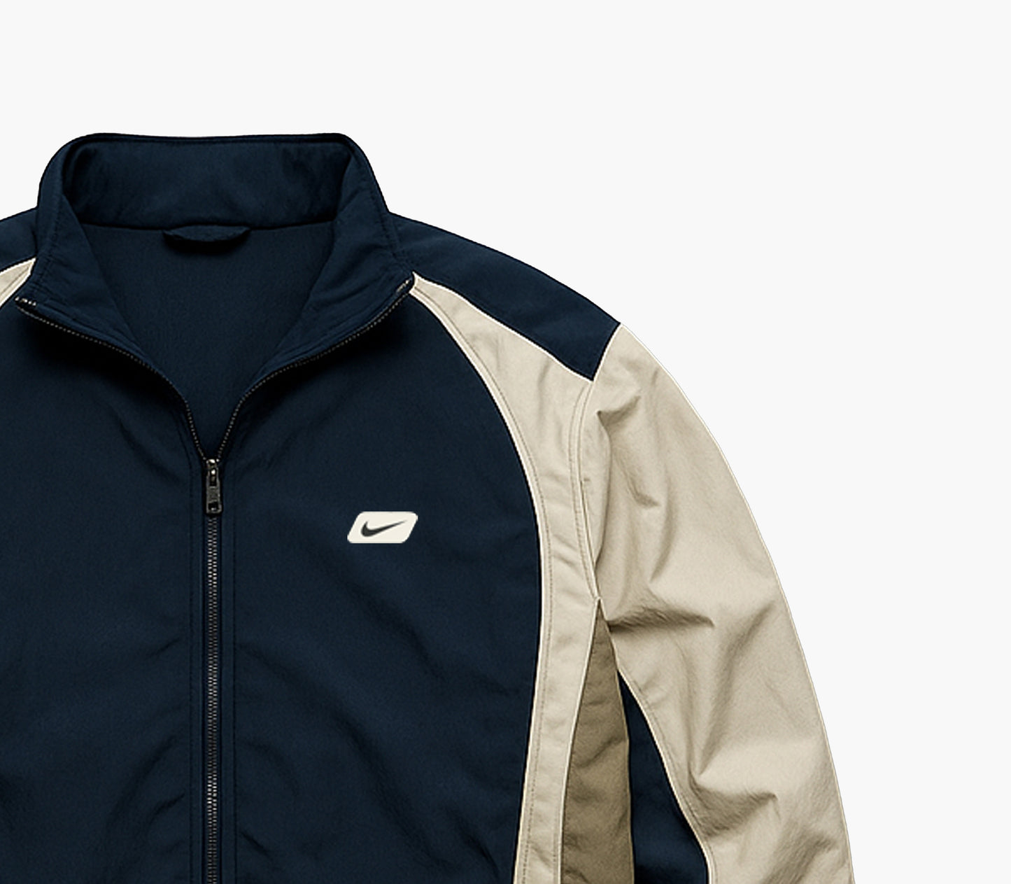 Nike Vintage Men’s Jacket Navy / Beige (L)