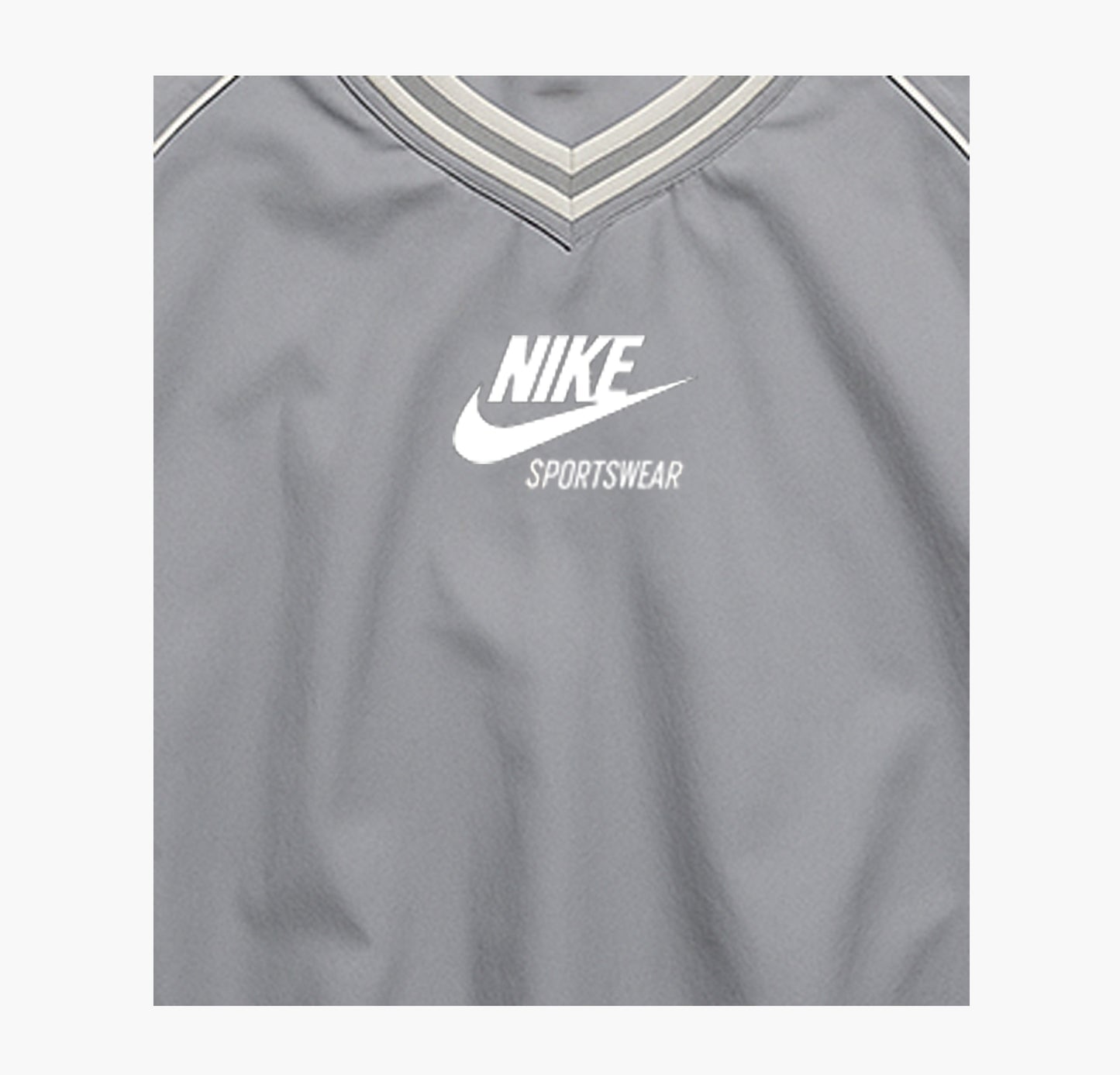 Nike Windbreaker Lightweight Grey Zip-Up (L)