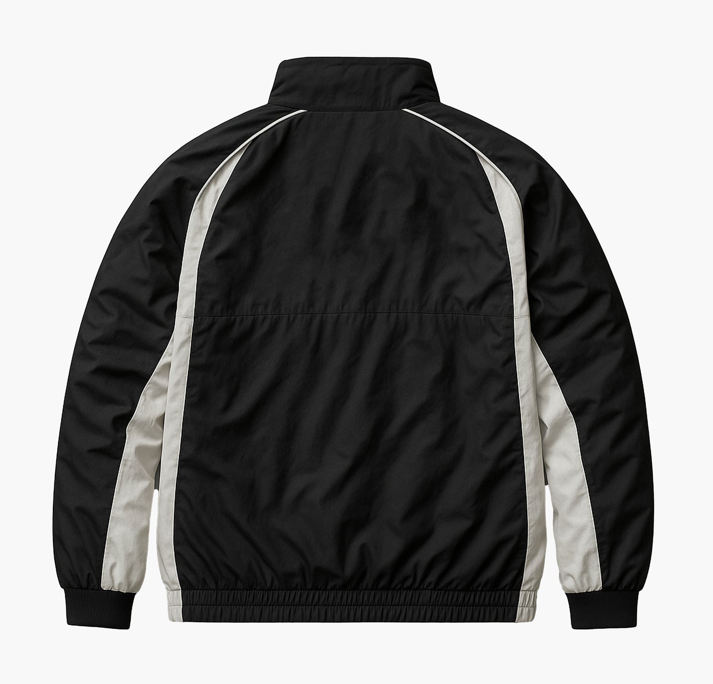 Nike Vintage Track Jacket Black & White Embroidered Logo (L)