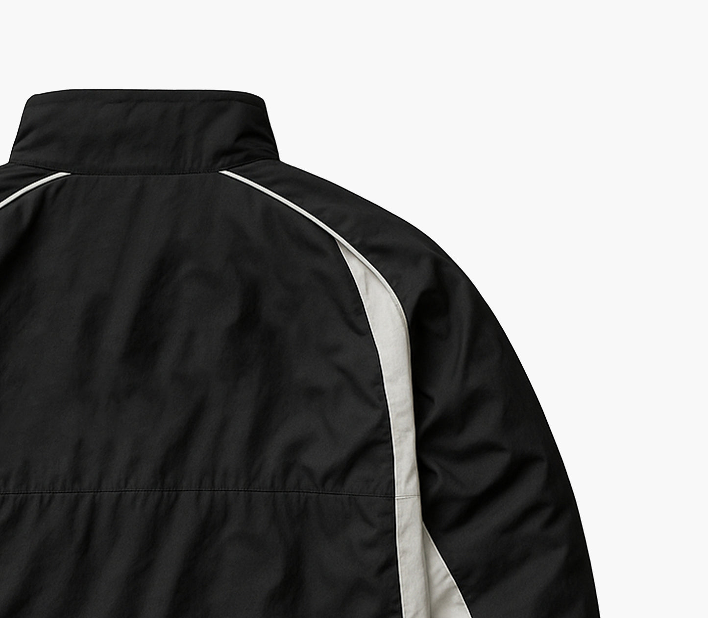 Nike Vintage Track Jacket Black & White Embroidered Logo (L)