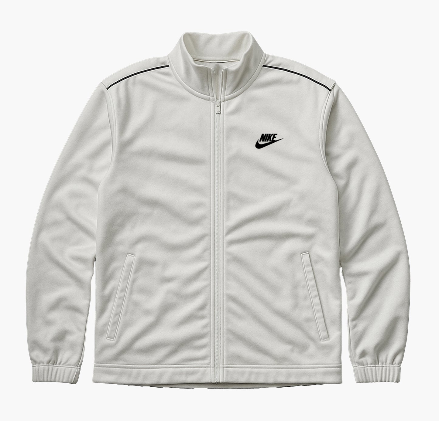 Nike Training Jacket Classic White Zip-Up (L)