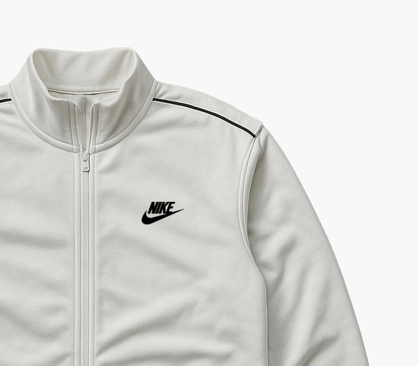 Nike Training Jacket Classic White Zip-Up (L)