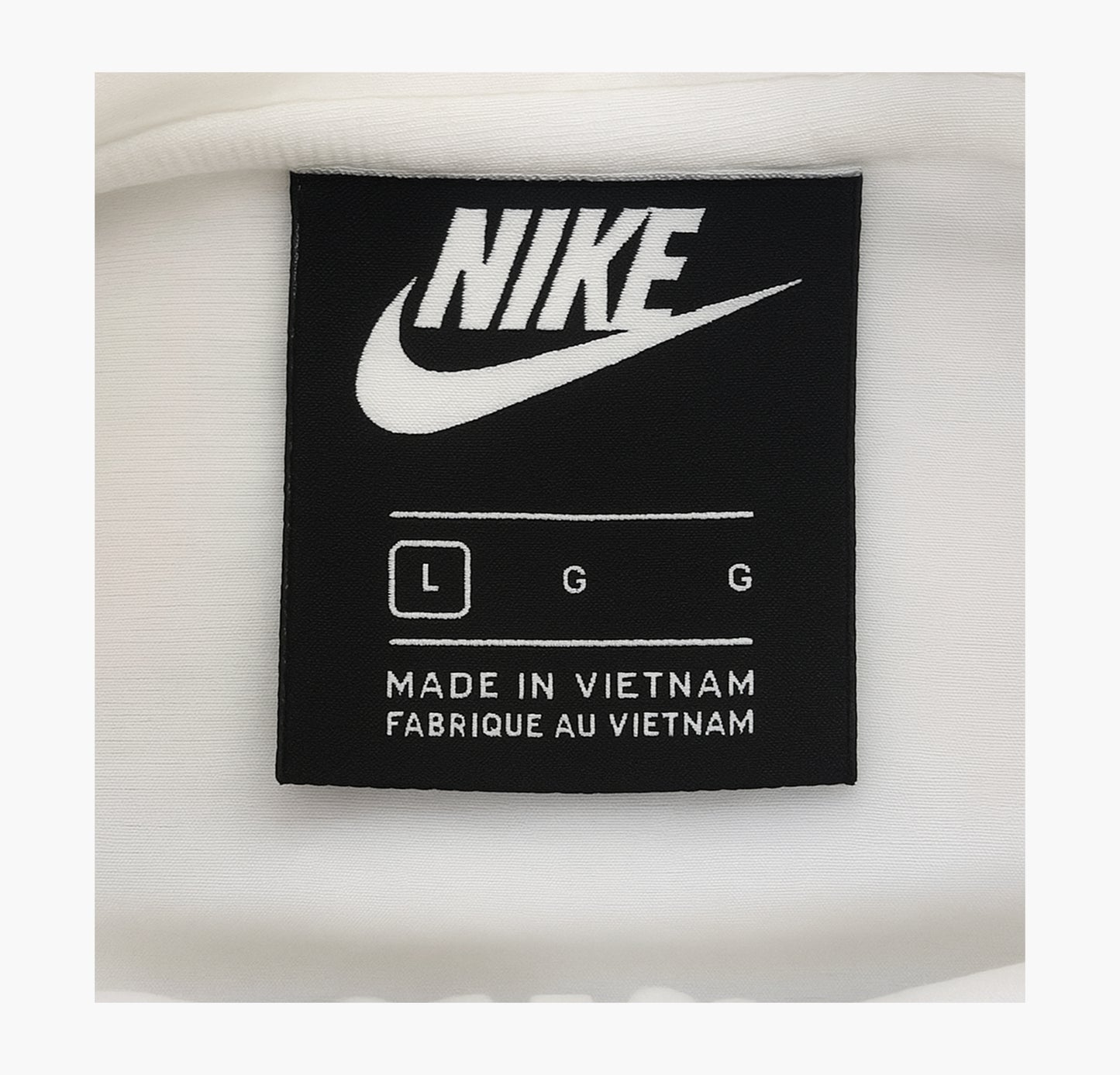 Nike Training Jacket Classic White Zip-Up (L)