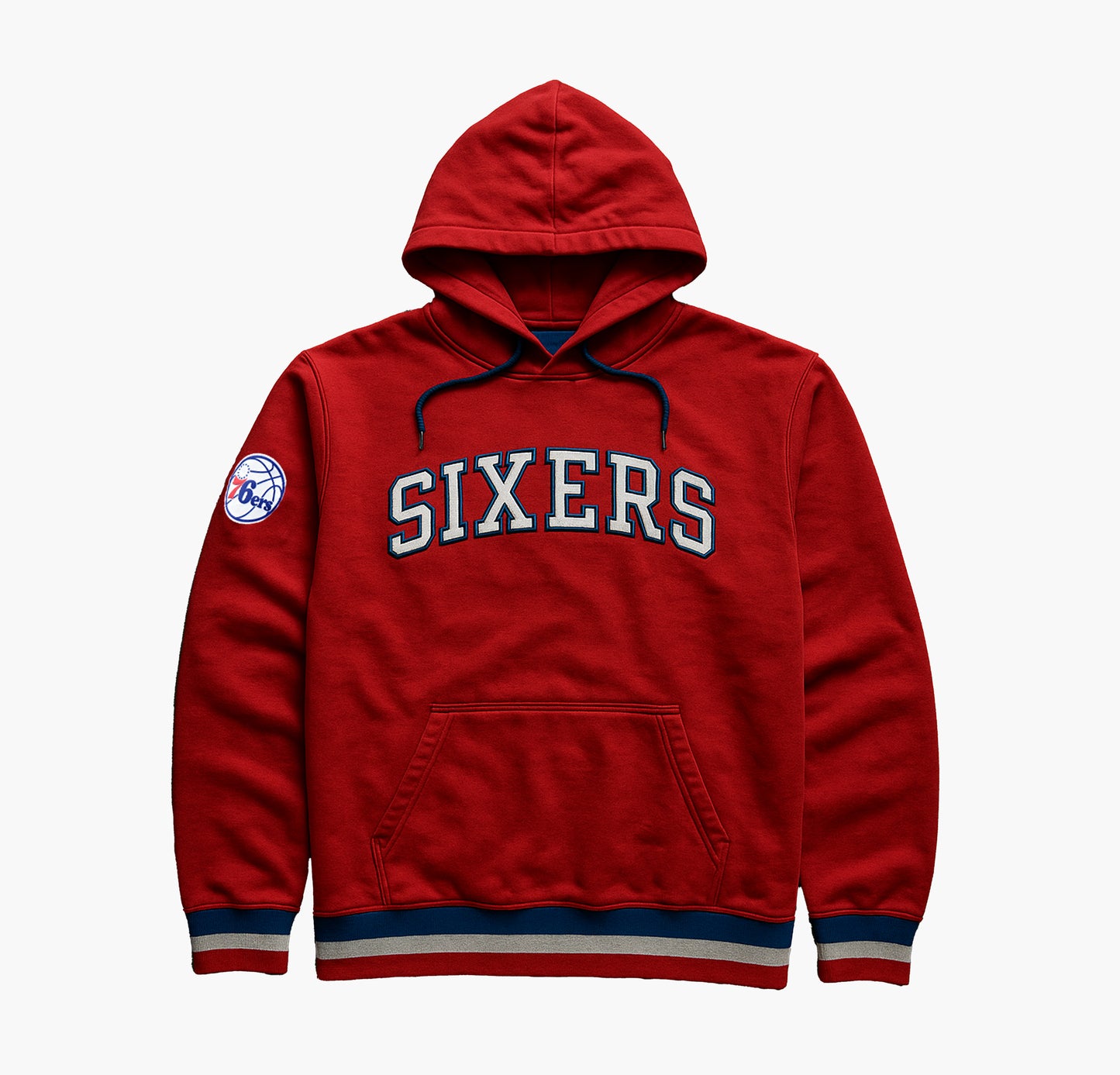 NBA Philadelphia 76ers Crewneck Red / Blue (S)