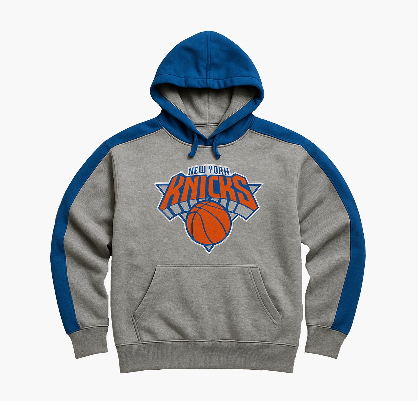 NBA New York Knicks Hoodie Grey / Blue (M)