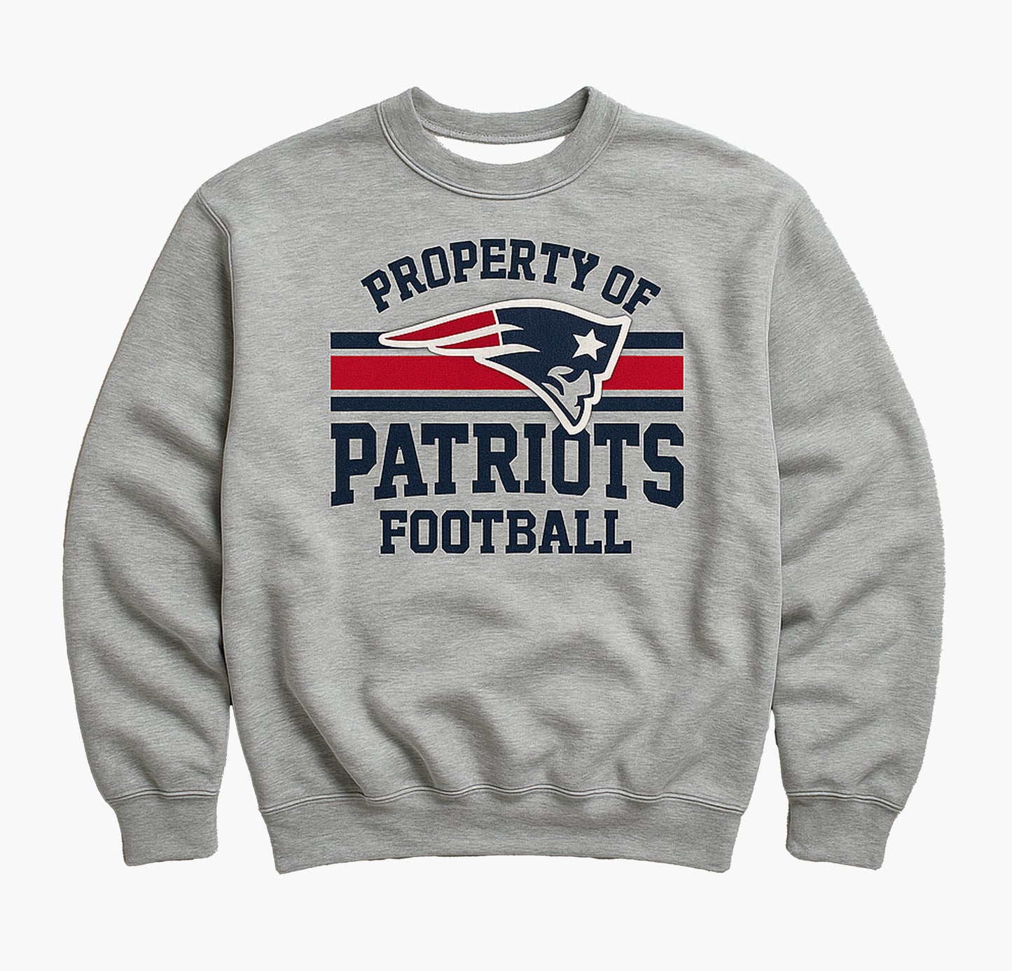 NFL New England Patriots Crewneck Grey (M)