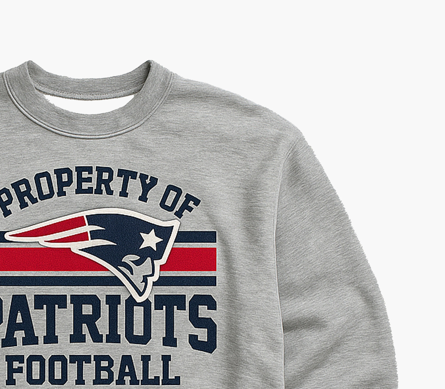 NFL New England Patriots Crewneck Grey (M)