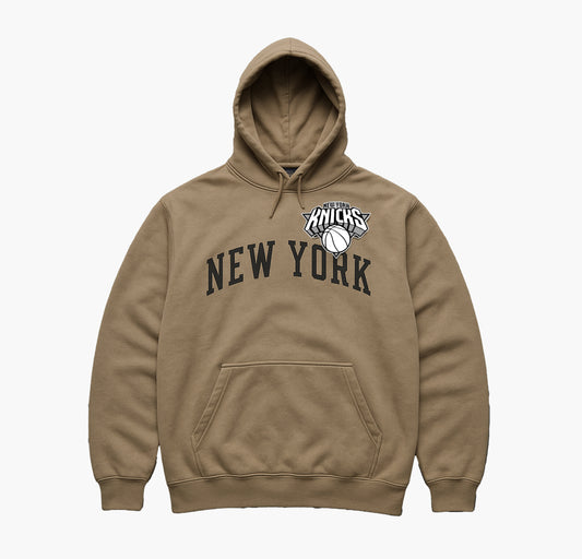NBA New York Knicks Hoodie Brown / Black (L)