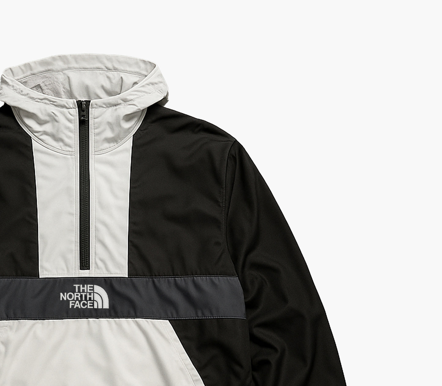 The North Face Windbreaker Black White (M)