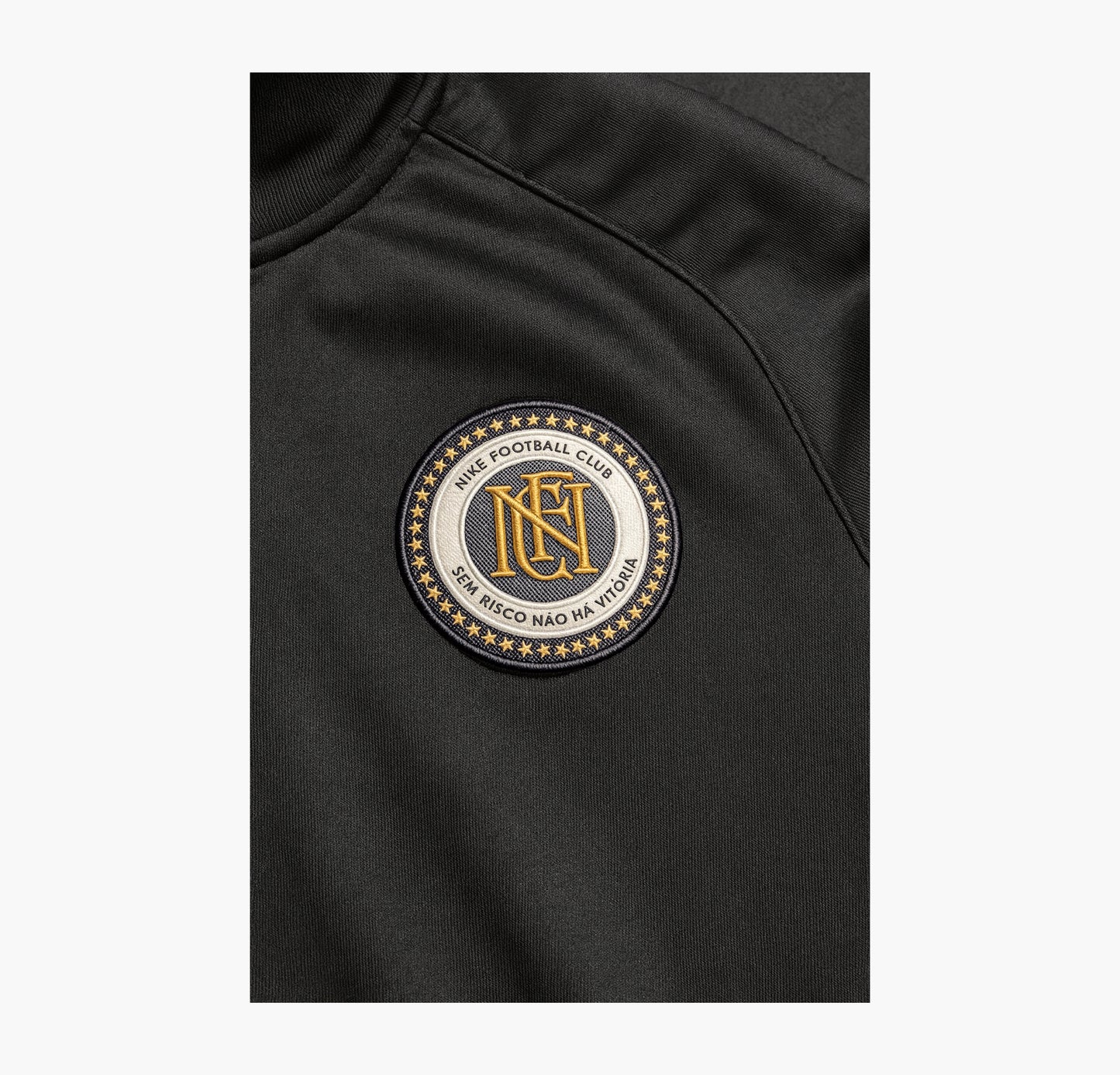 Nike Black & Gold Zip Jacket (L)