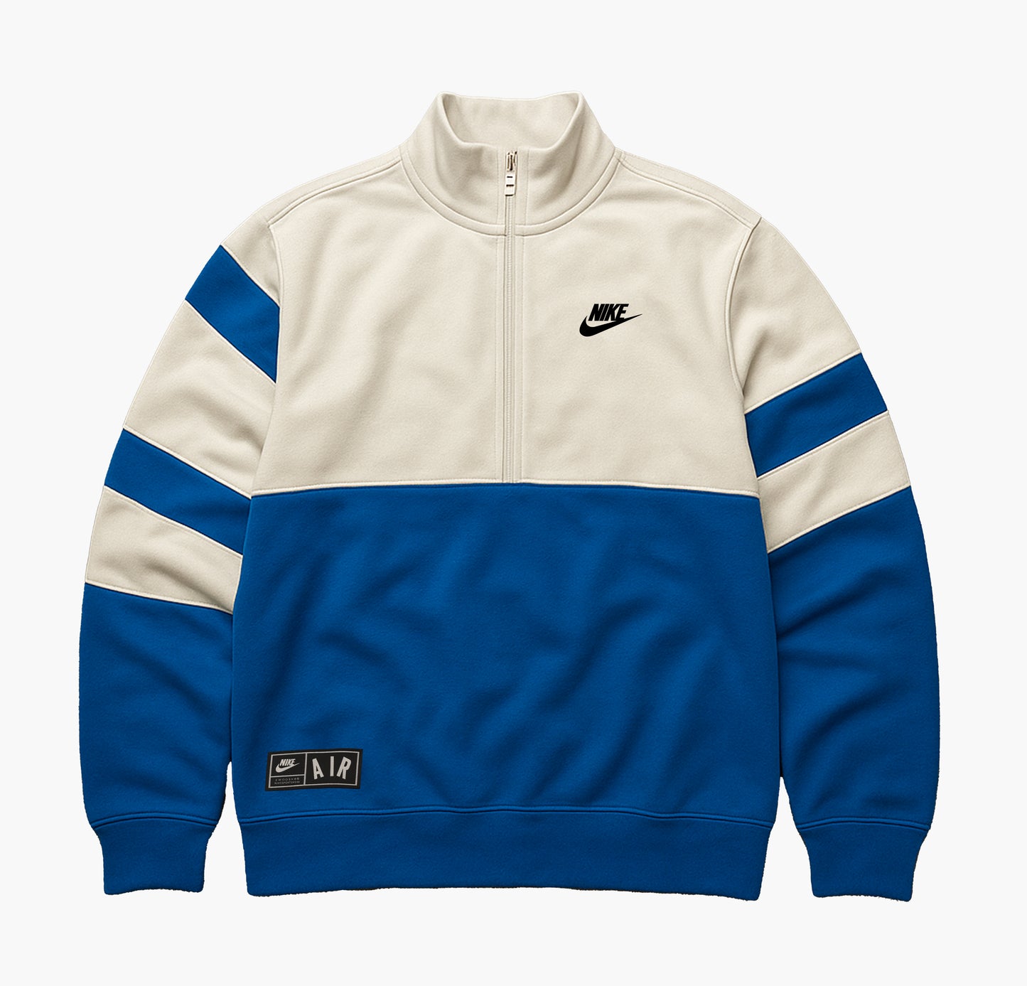 Nike White & Blue Pullover (L)