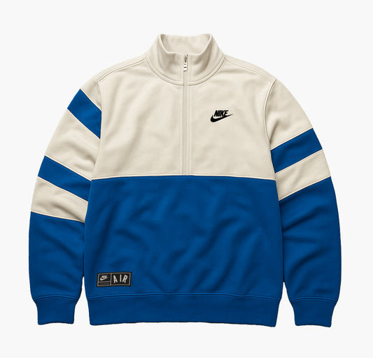 Nike White & Blue Pullover (L)