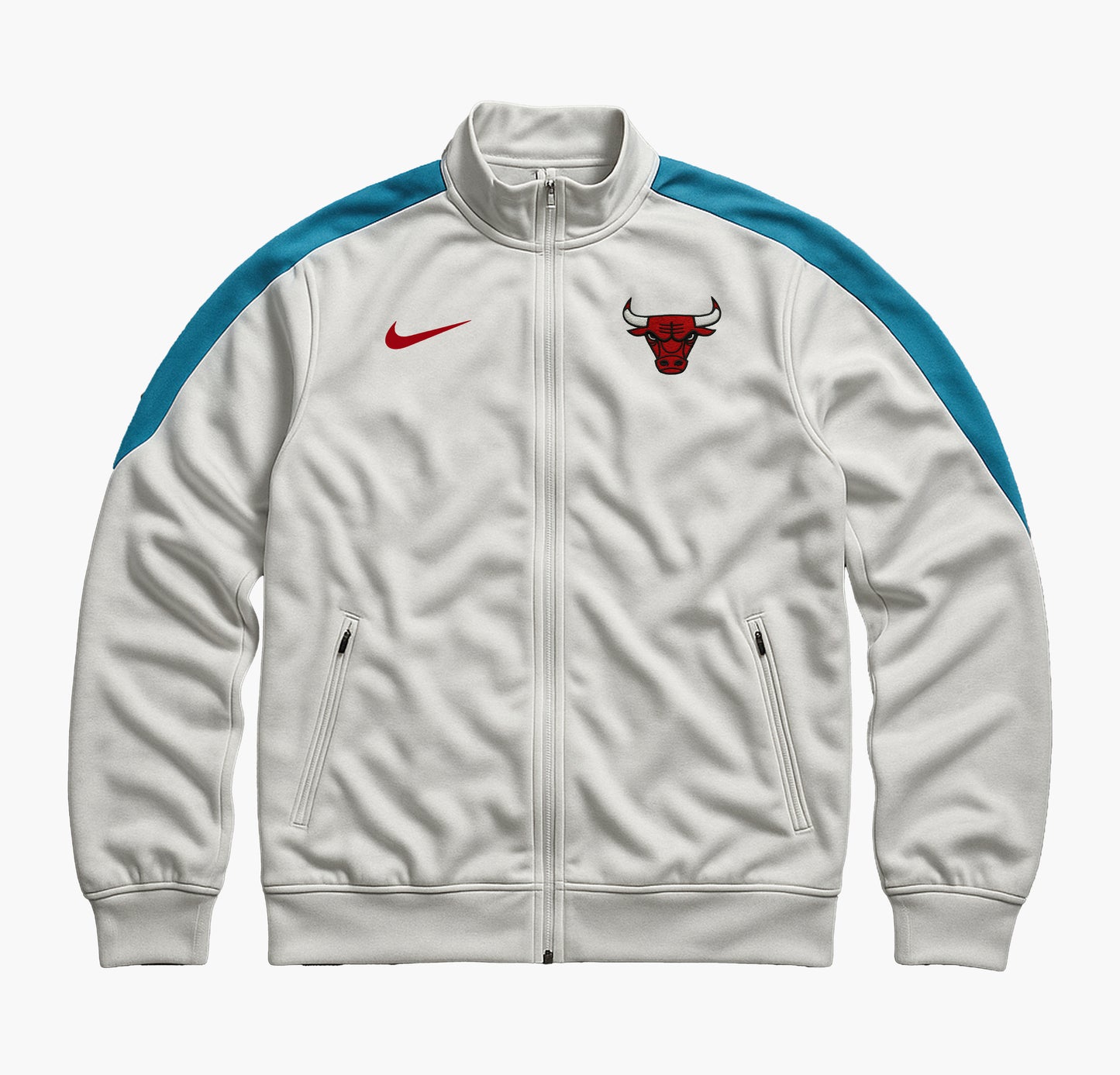 Nike Chicago Bulls White & Light Blue Jacket (L)