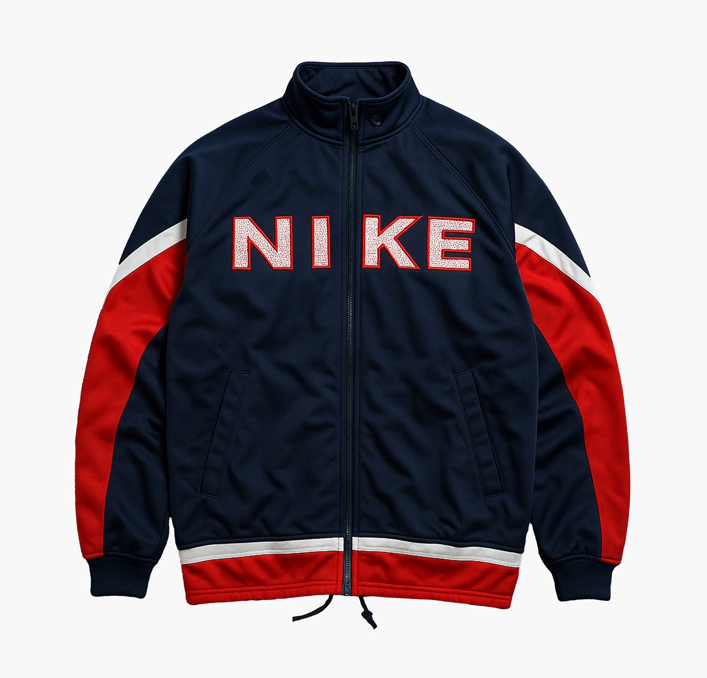 Nike Navy & Red Vintage Track Jacket (L)