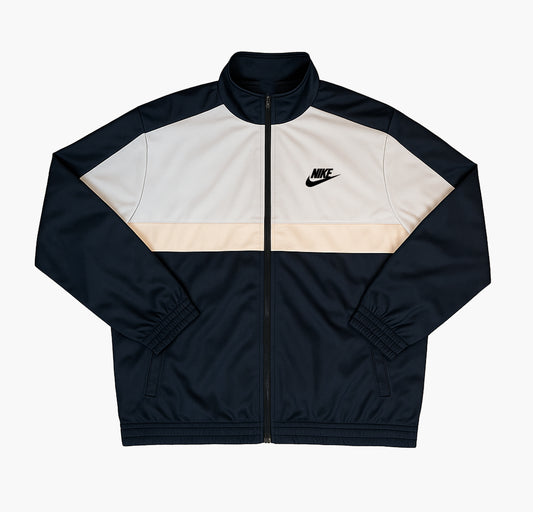 Nike Light Blue & White Vintage Track Jacket (L)
