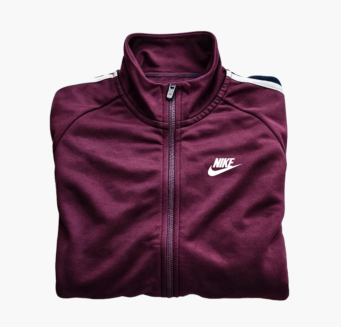 Nike Burgundy & Navy Track Jacket (M)