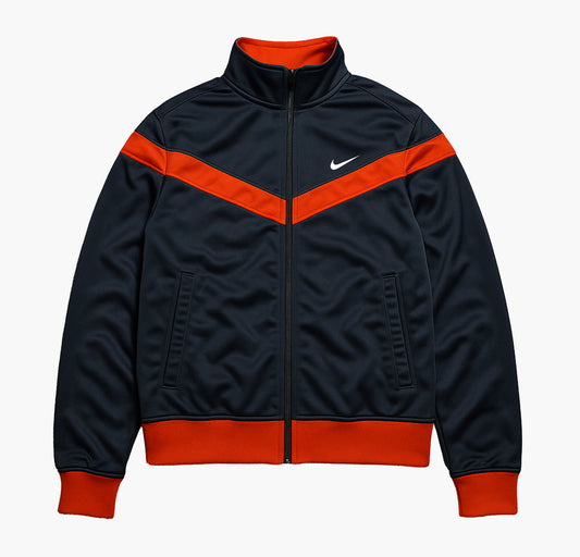 Nike Grey & Orange Vintage Track Jacket (M)