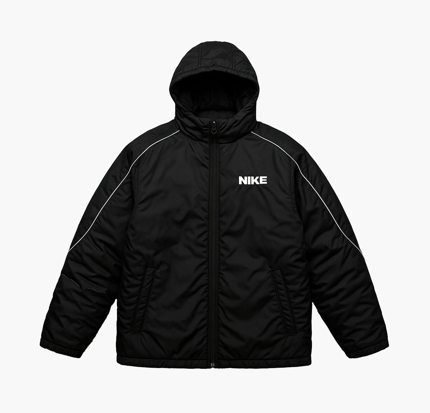 Nike Unisex Puffer Coat Black / White (S/M)