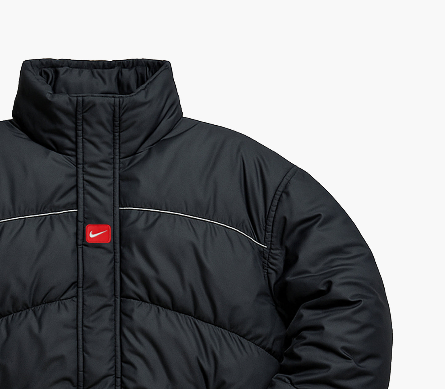 Nike Waterproof Puffer Jacket Black / Navy (M)