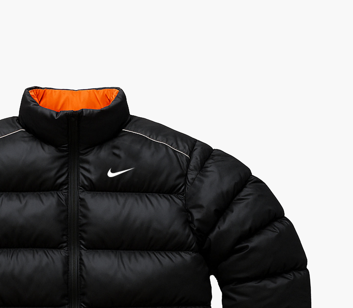Nike Puffer Jacket Black / Orange (L)