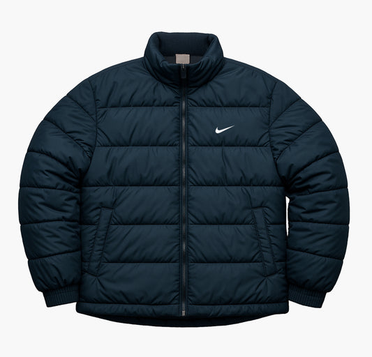 Nike Vintage Solo Swoosh Puffer Jacket Black / Navy Oregon (M)