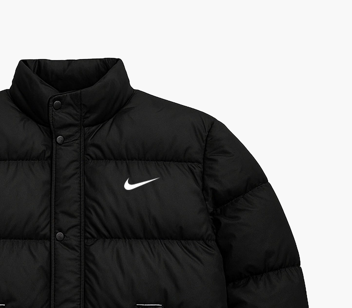 Nike Vintage Puffer Jacket Black / White (M)