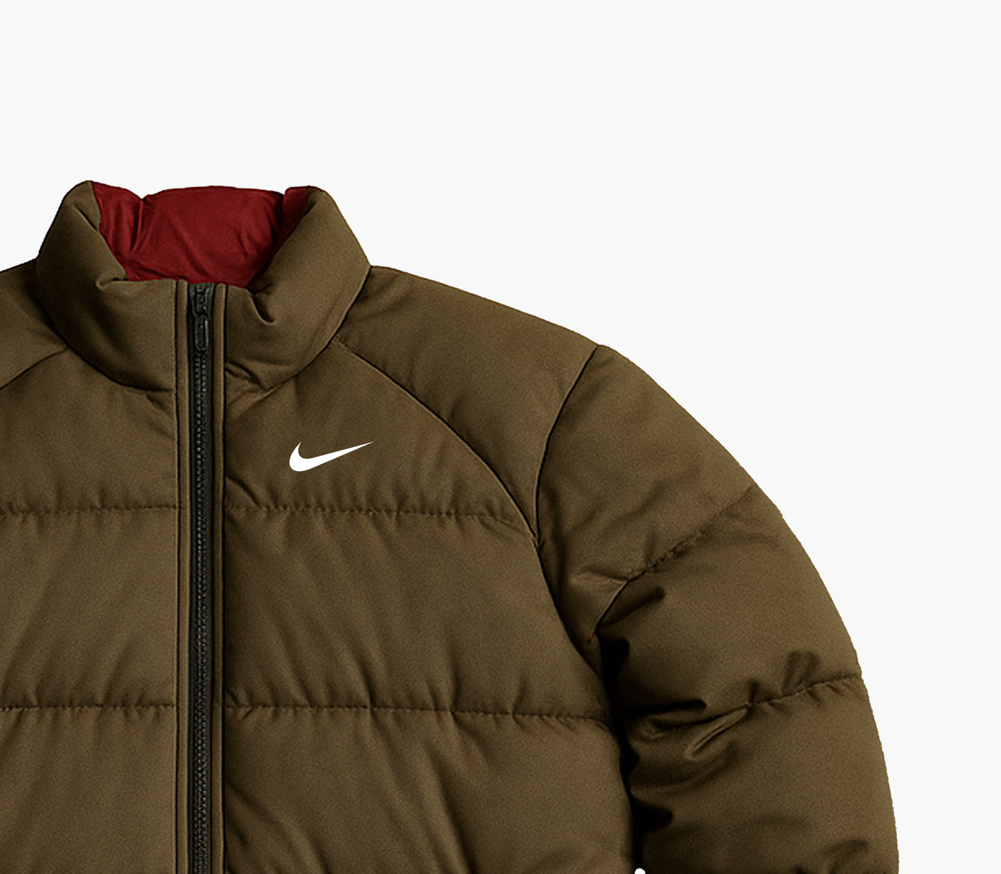 Nike Vintage Puffer Jacket Khaki / Dark Green (S)