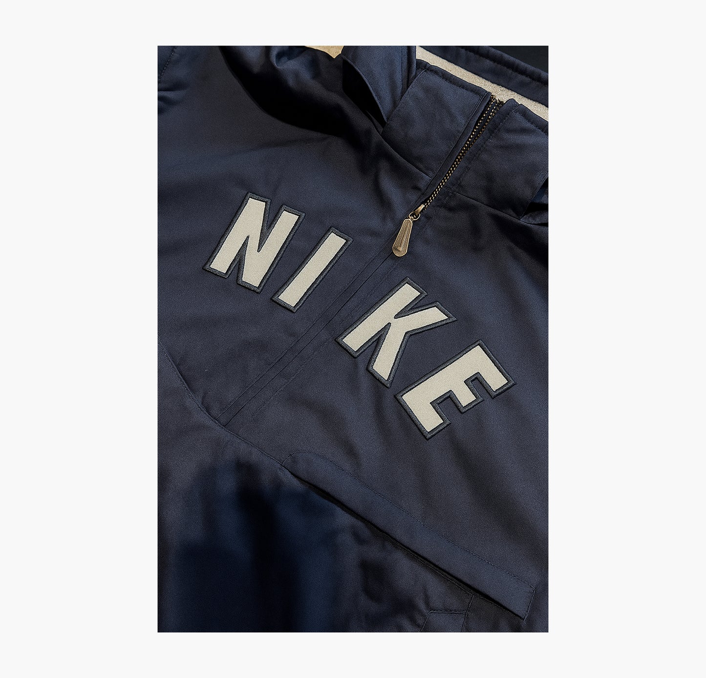 Nike Vintage Winter Pullover Jacket Navy / Turquoise (S)