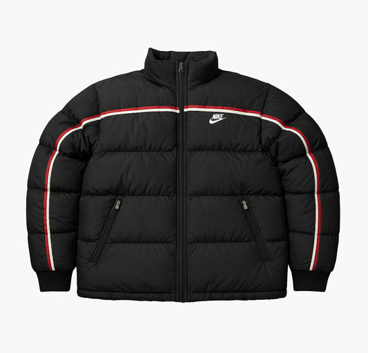 Nike Vintage Puffer Jacket Black / Red (L)