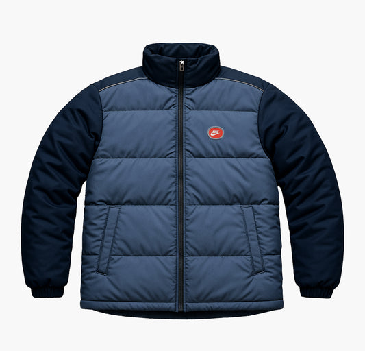 Nike Vintage Puffer Jacket Light Blue / Navy (XL)