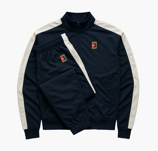 Nike Court Tracksuit Embroidered Logo Navy & White (S)