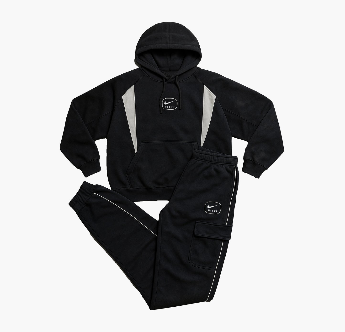 Nike Vintage Tracksuit Embroidered Logo Black (S)