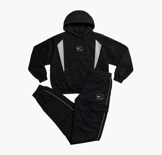 Nike Vintage Tracksuit Embroidered Logo Black (S)