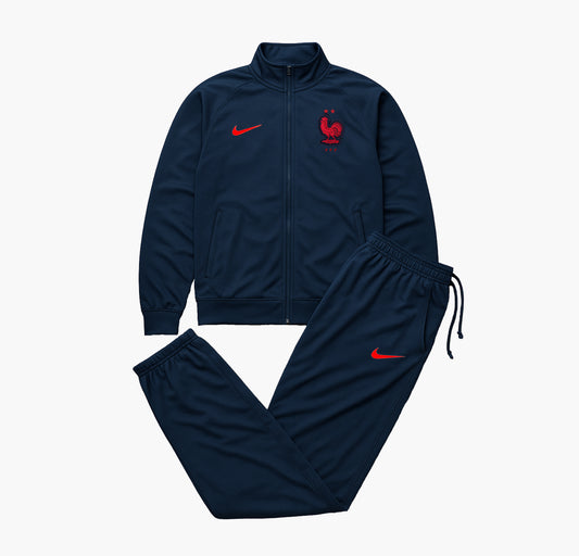 Nike France Navy & Red Tracksuit Set (S)