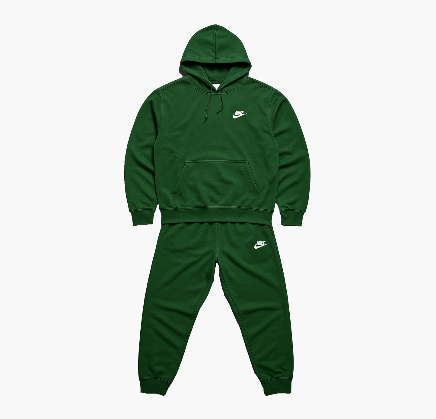 Nike Dark Green Tracksuit Hooded Top & Cuffed Pants (S)