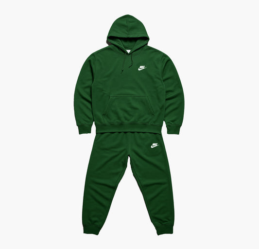 Nike Dark Green Tracksuit Hooded Top & Cuffed Pants (S)