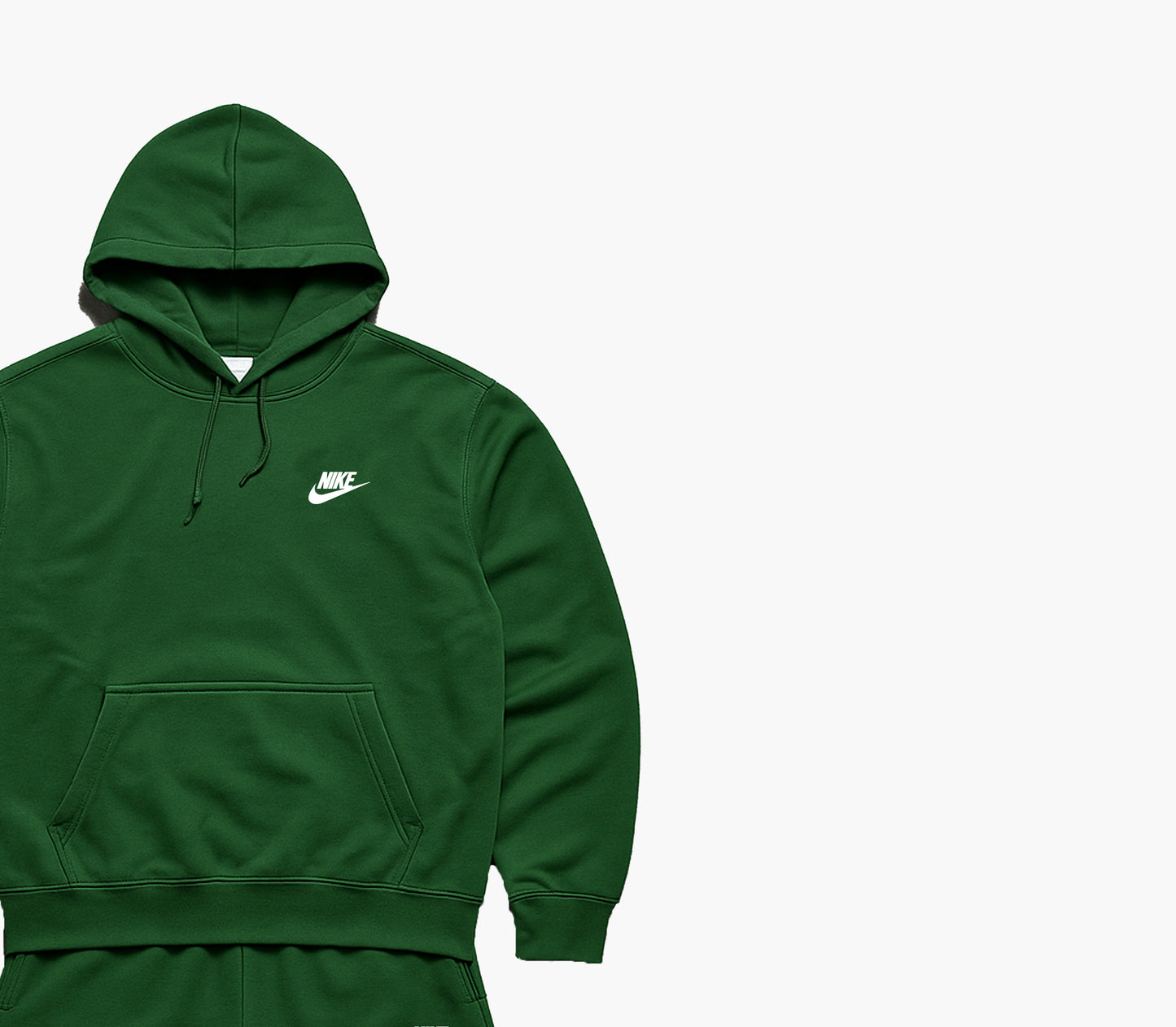 Nike Dark Green Tracksuit Hooded Top & Cuffed Pants (S)