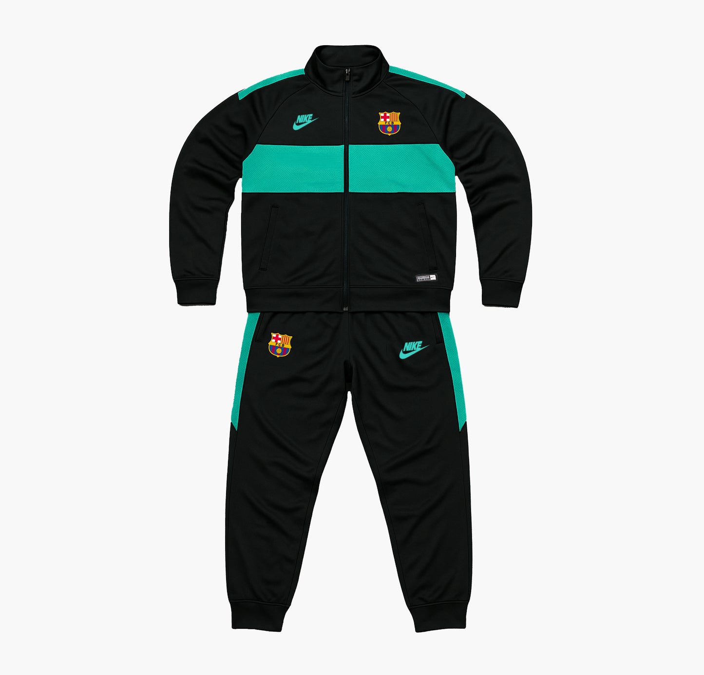 Nike FC Barcelona Black & Turquoise Training Set (S)