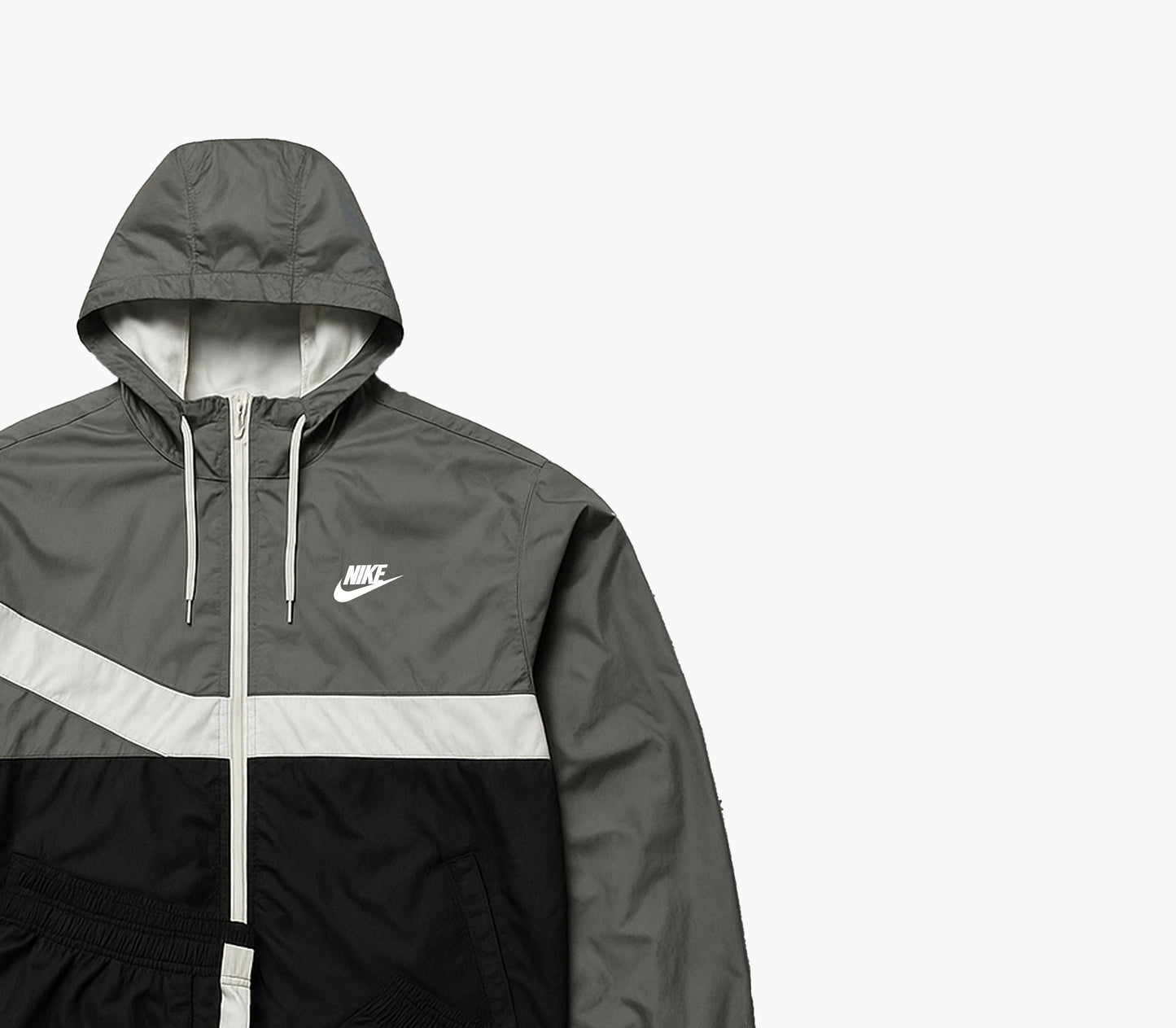 Nike Black & Grey Tracksuit Set Embroidered Logo (S)