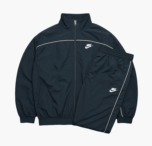 Nike Vintage Black & White Baggy Open-Leg Tracksuit (S)