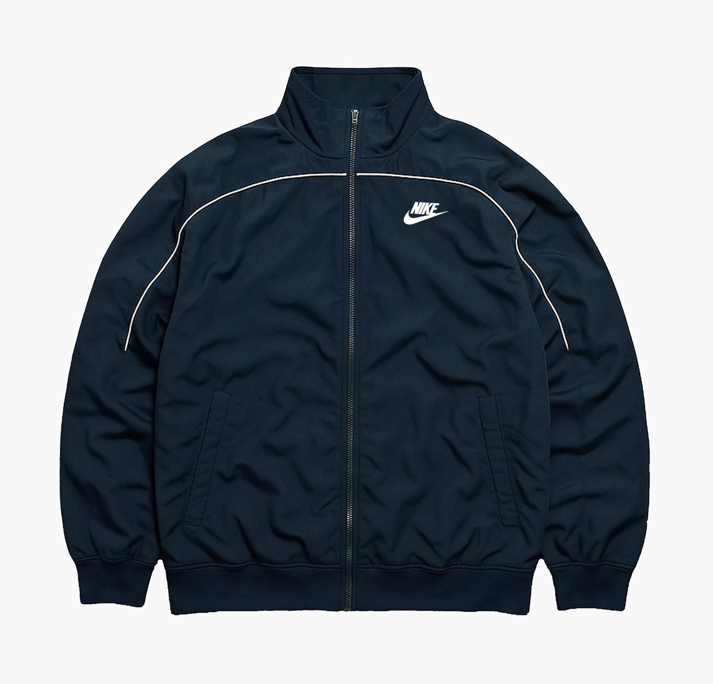 Nike Vintage Black & White Baggy Open-Leg Tracksuit (S)