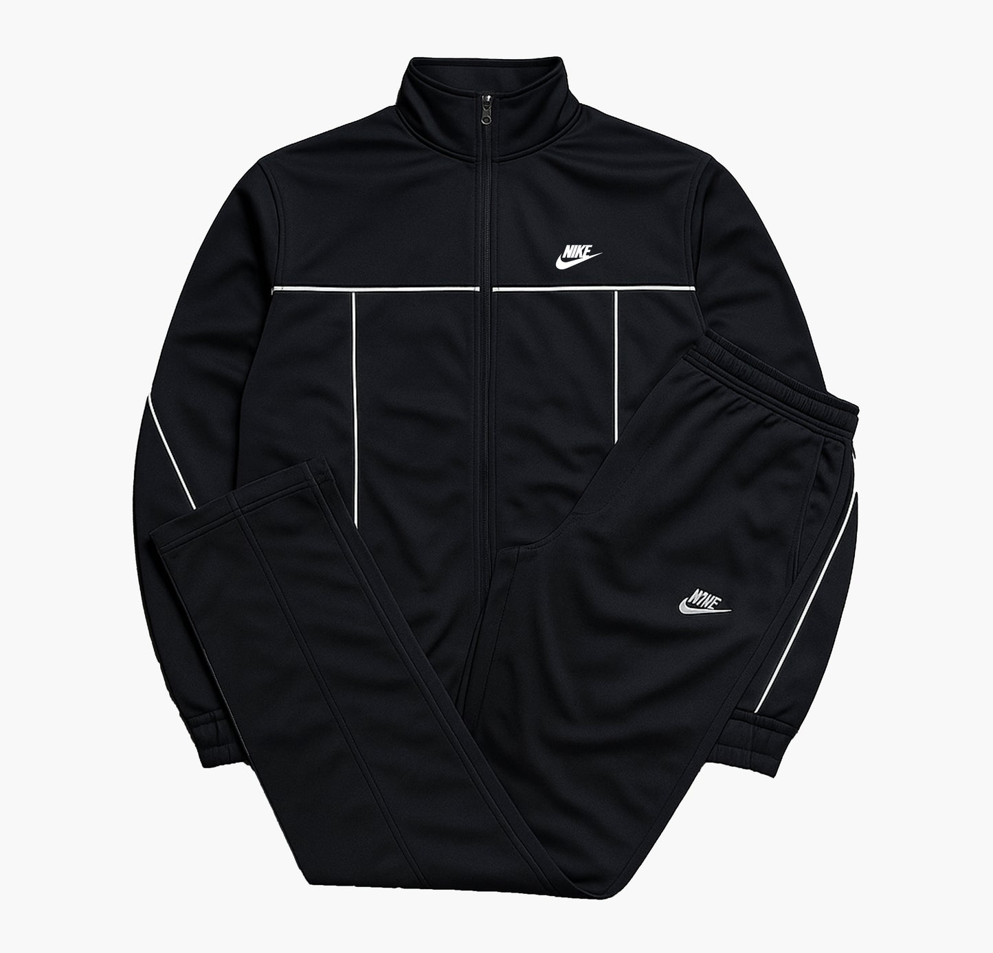 Nike Navy Blue Tracksuit Set Embroidered Logo (M)