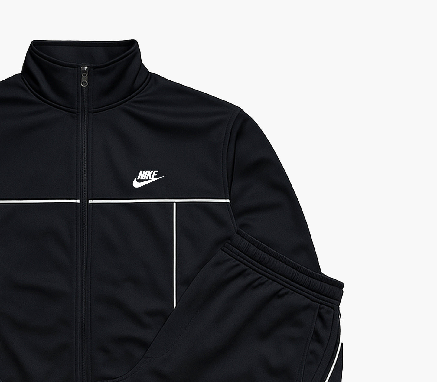 Nike Navy Blue Tracksuit Set Embroidered Logo (M)