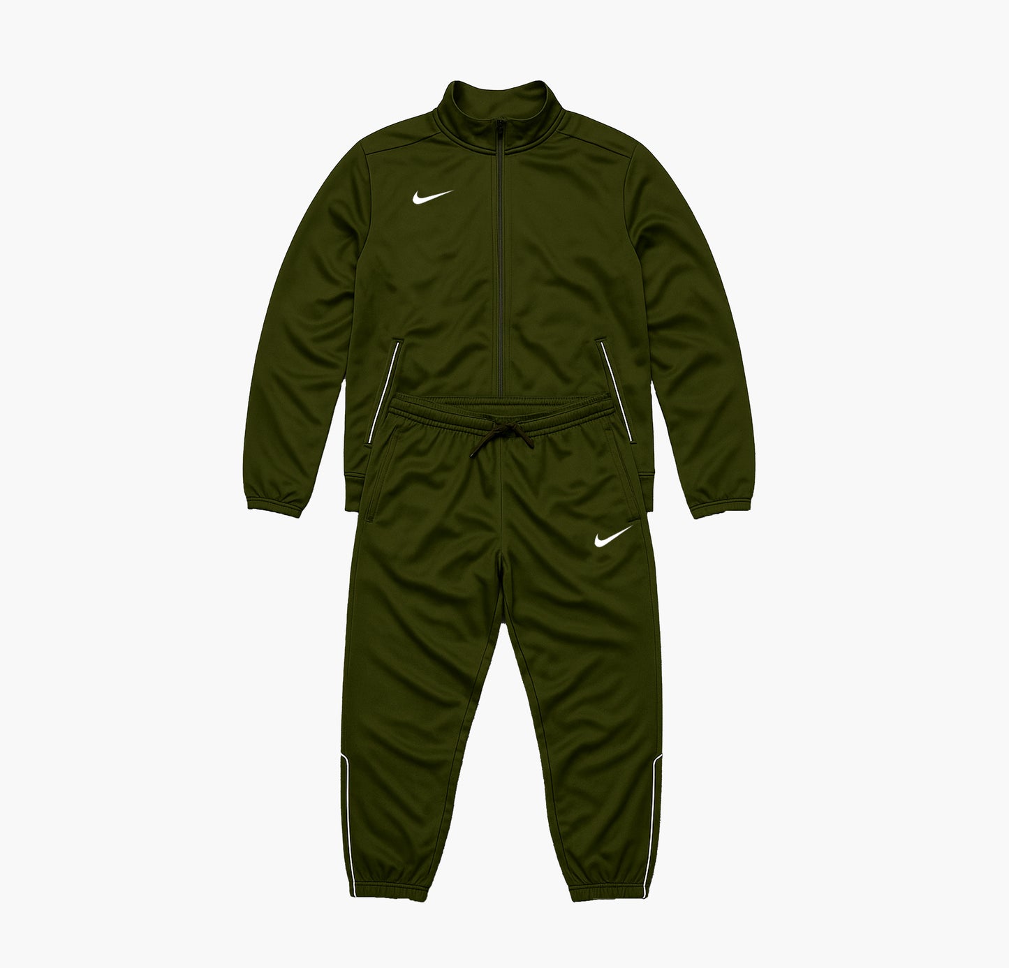 Nike Dri-Fit Men’s Dark Green & Khaki Tracksuit (L)