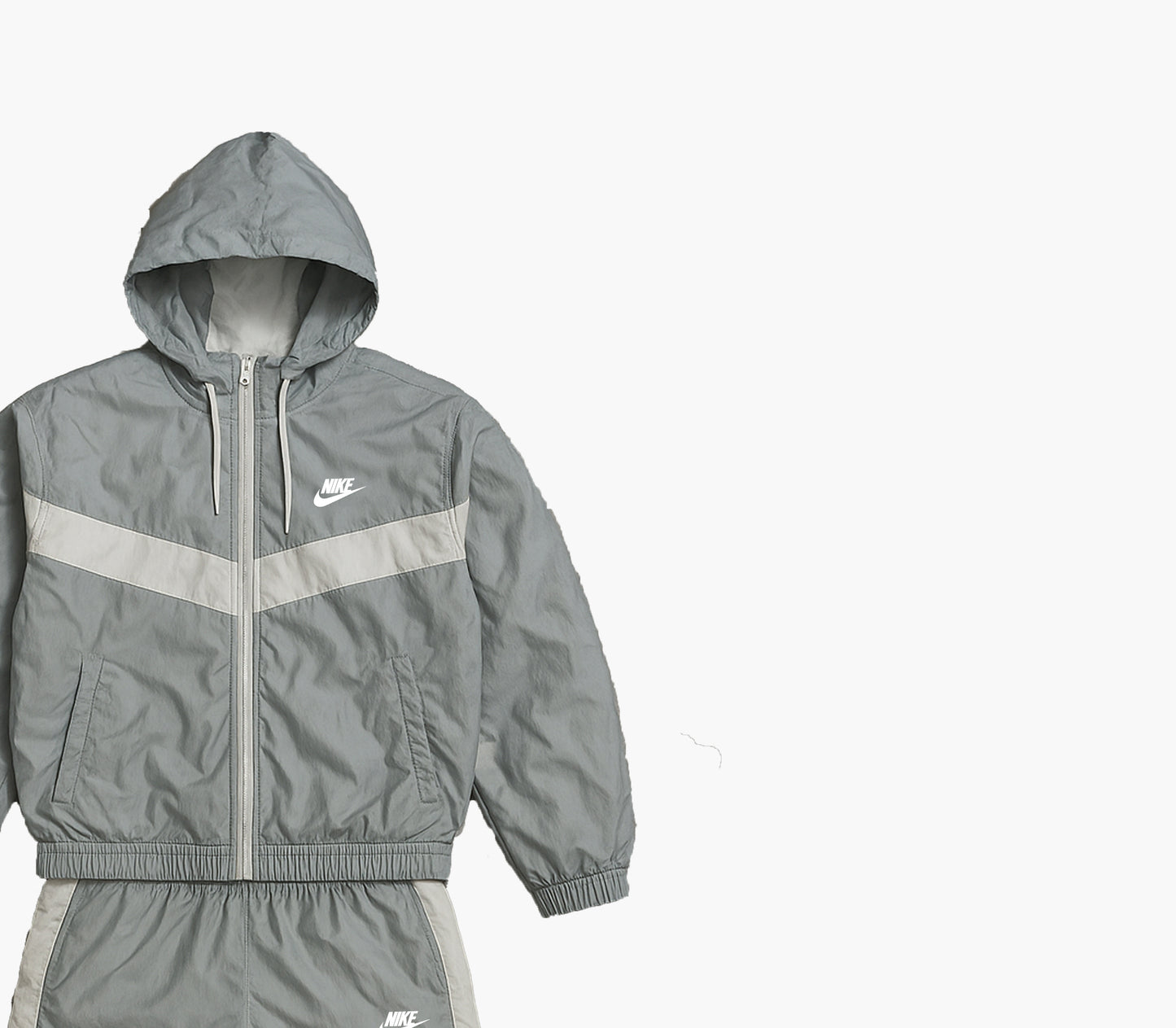 Nike Grey & White Tracksuit Set (L/M)