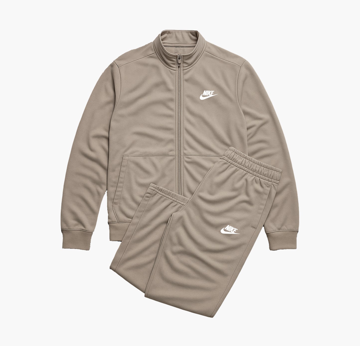 Nike Beige Tracksuit Hoodie & Jogger Set (L)