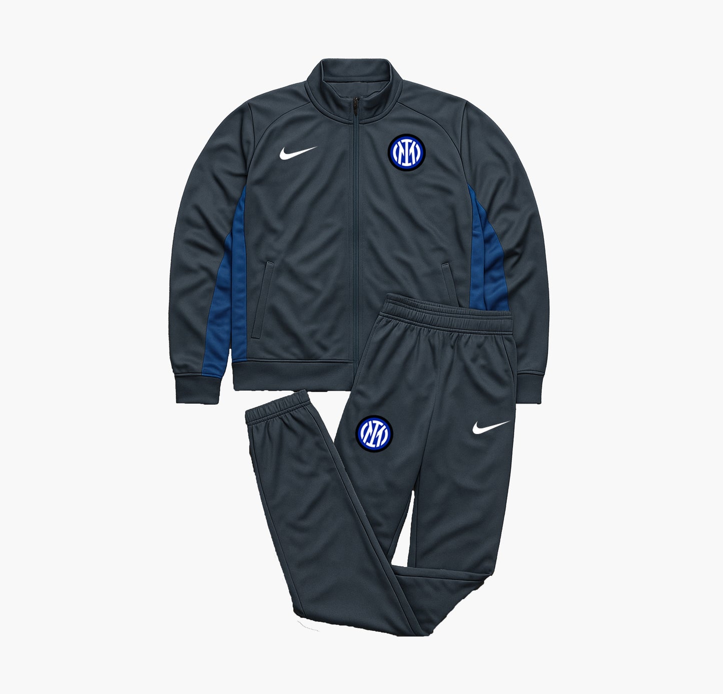 Nike Inter Milan Grey & Navy Tracksuit (S)